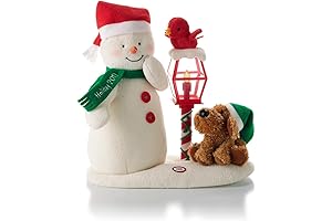 Hallmark Singing Snowman 2021: Merry Carolers Techno Plush Snowman