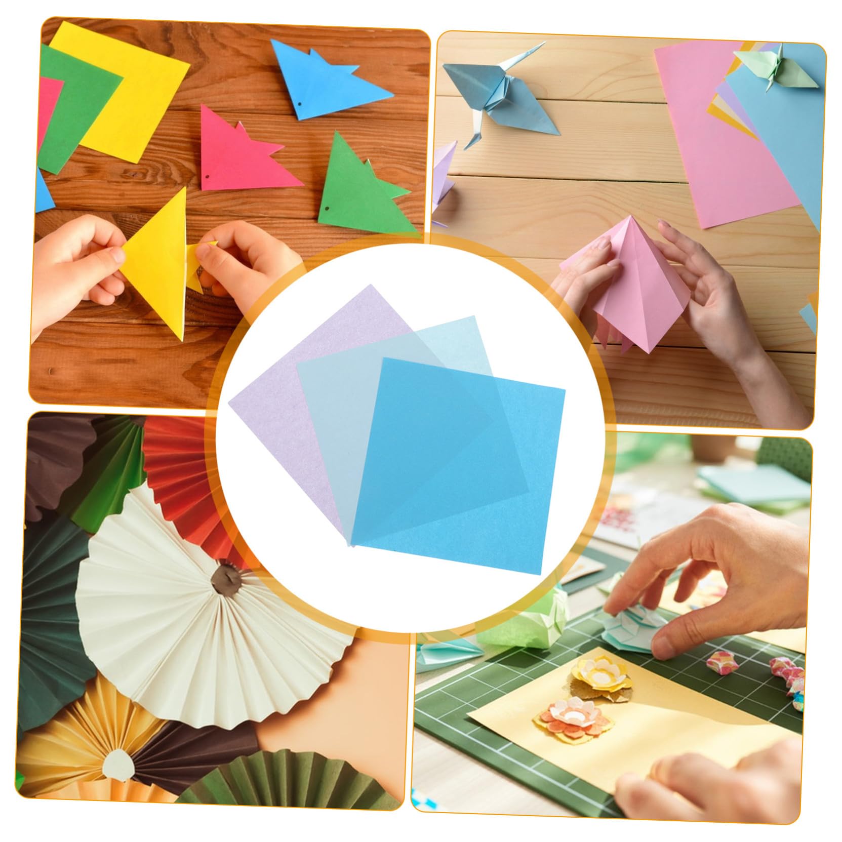 Doppelseitig Bedrucktes Origamipapier für Kinder 600 Stück 15 Cm