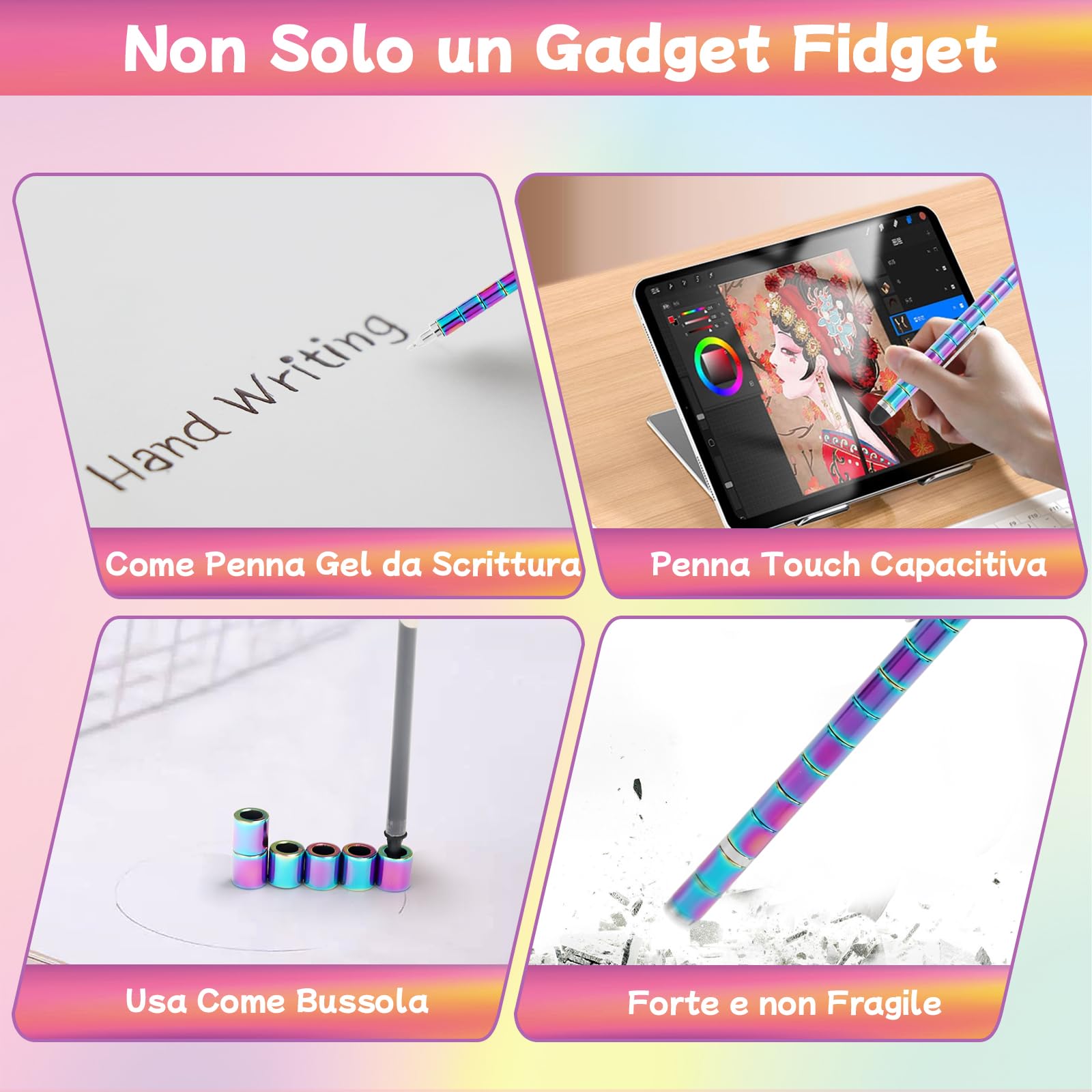 Penna Antistress Regali per Ragazza Adolescente Idee Regalo Creativo Compleanno San Valentino