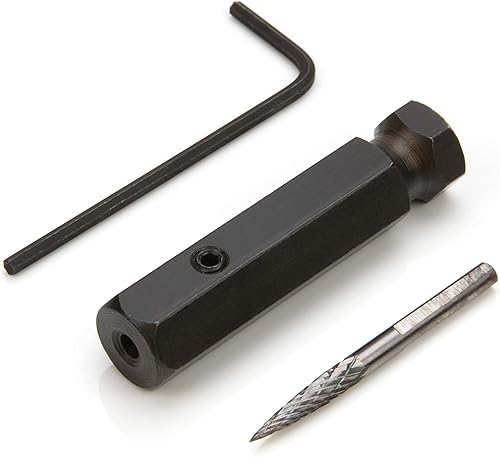 Steelman Fresa de doble corte de carburo de 18 pulgadas para apósito de reparación de neumáticos, crea un canal uniforme para un mejor sellado con