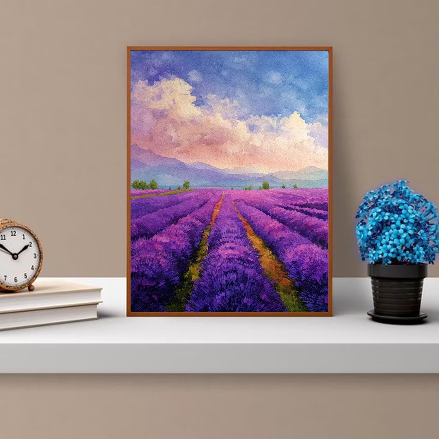 Dipingere con i Numeri Adulti Lavanda, Violetta Dipingere con i Numeri Bambini DIY Kit, Set Premium con Pennelli, Decorazione Casa & Creativo Regalo, Attività di Tempo libero 70x95cm z-458
