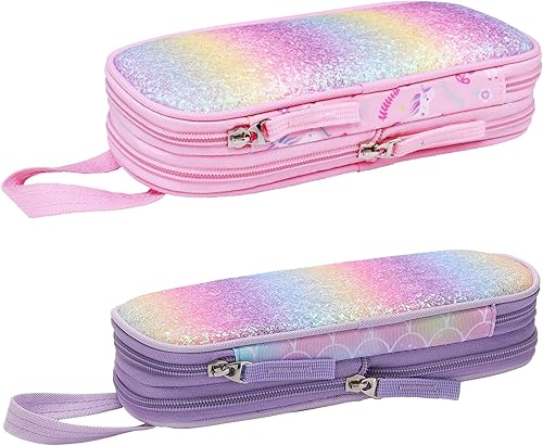 Miniatura 25 de Estuche para lápices Bagseri para niños - Bonito estuche para lápices para niños, estuche organizador de lápices de gran capacidad para estudiantes