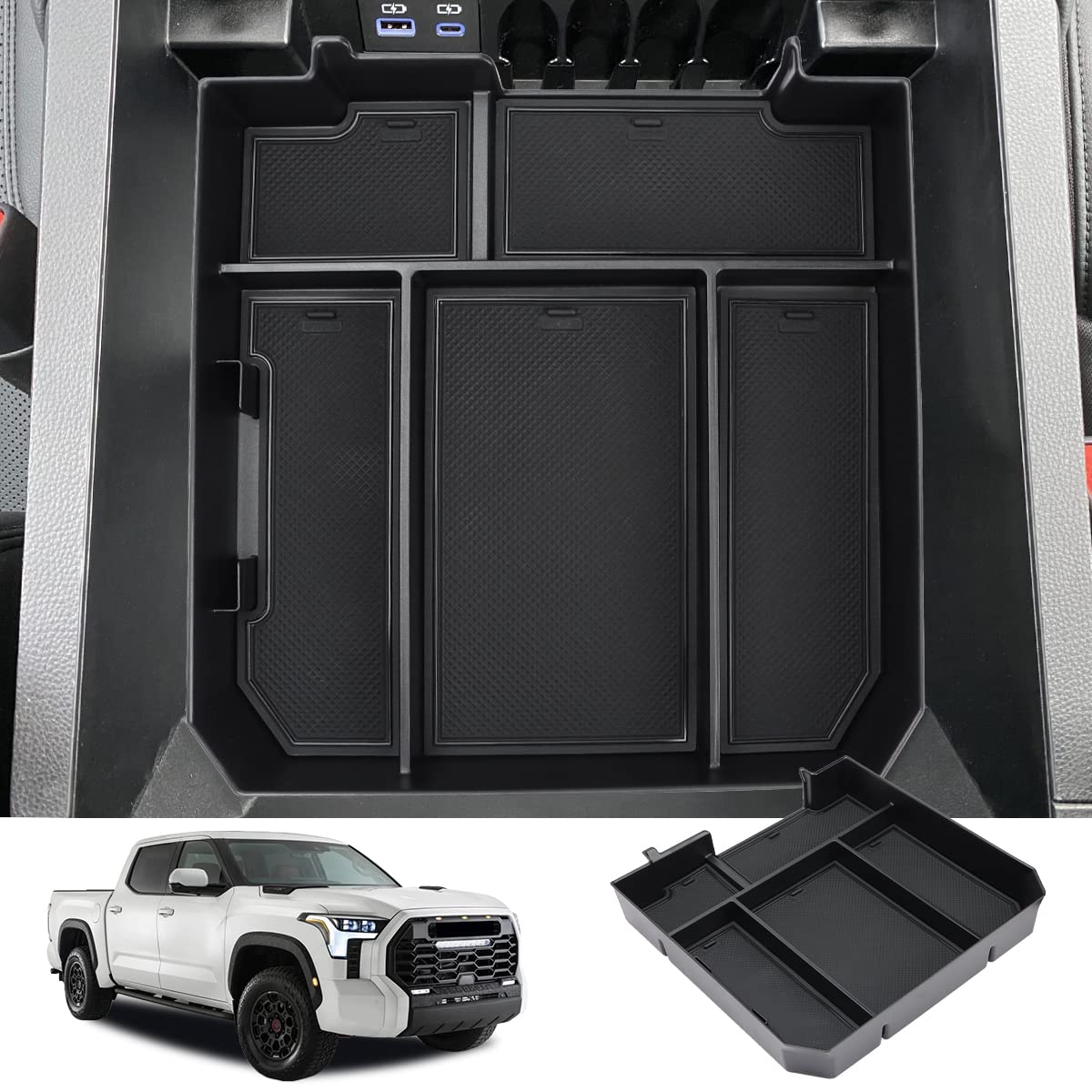 Buy MARCHFA Center Console Organizer Tray Divider for Toyota Tundra