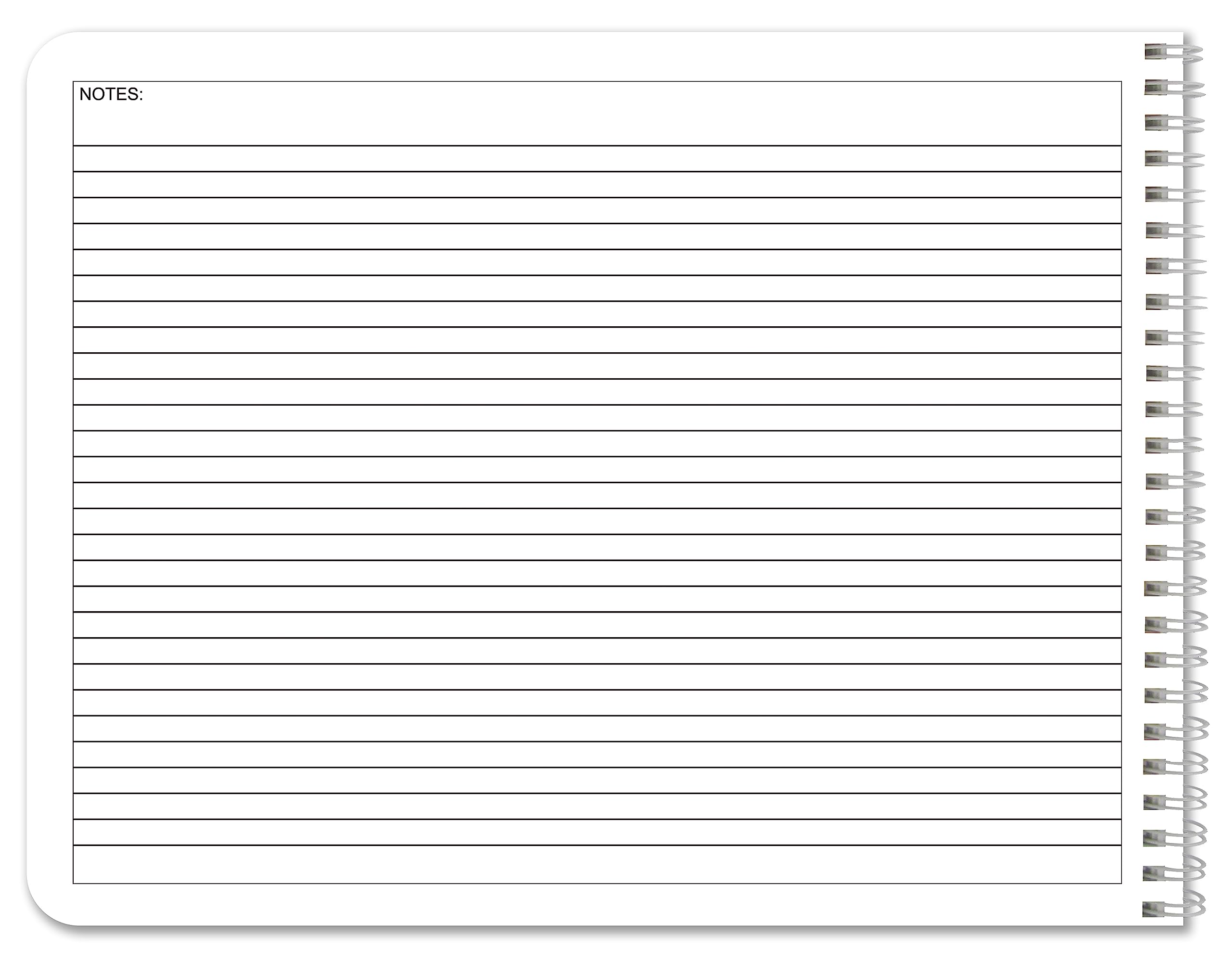 BookFactory® Explosives Inventory Log Book/Daily Summary of Magazine Transactions - 100 Pages - 11" x 8 1/2", Red-TransLux Cover - Wire-O (LOG-120-7CW-A-(EXPLOSIVES))