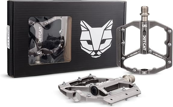دواسات الدراجة الجبلية المسطحة - MTB Pedals Flat ، دواسات الدراجات ، دواسات الدراجات على الطرق ، BMX Pedals ، لـ BMX MTN Road Gravel EBike ، الأجزاء المتخصصة ، الكبار ، ختم الألومنيوم المعدني 9/16