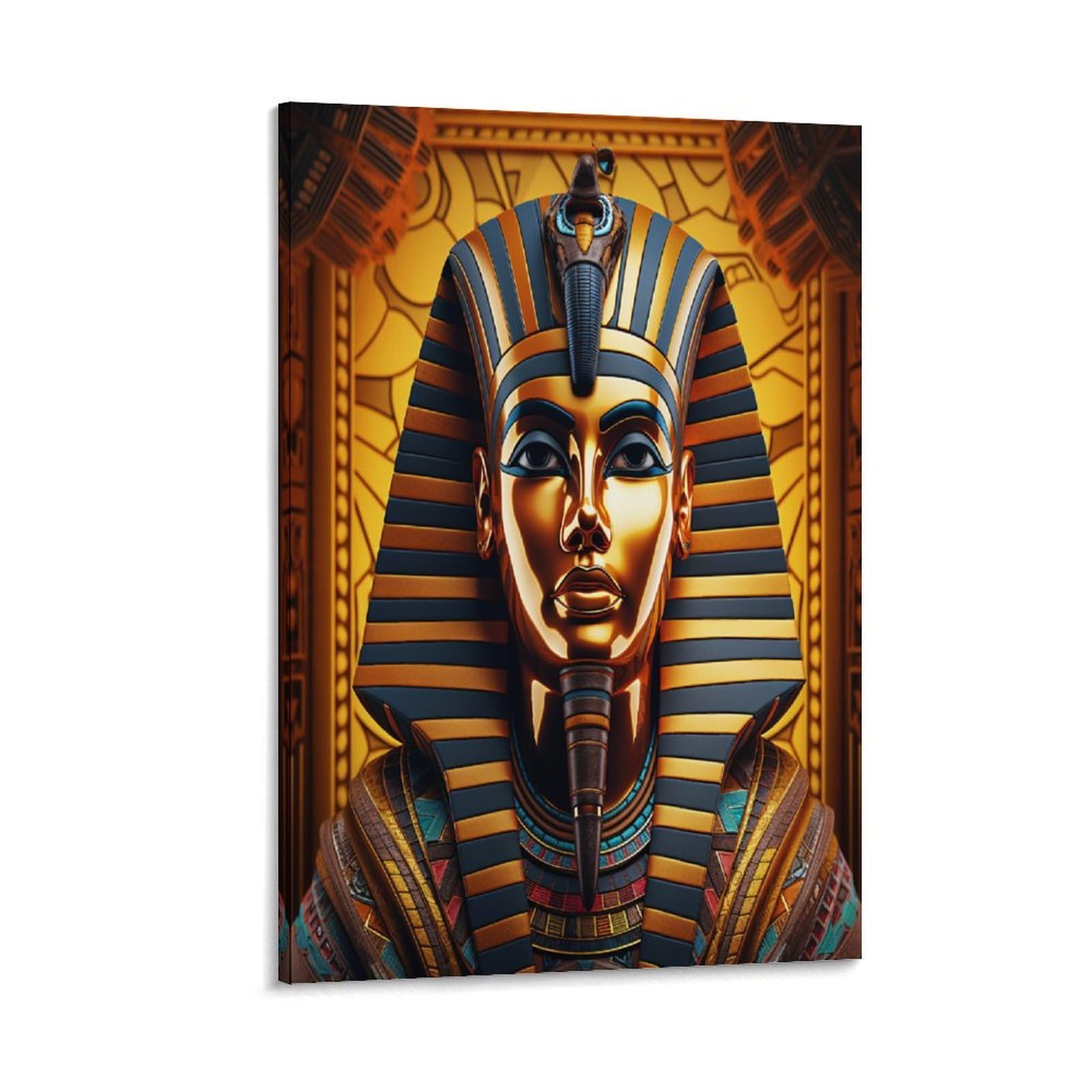 Unrxjzlvm Frame-Style-18 Egyptian Pharaoh Art - Modern Giclee Canvas Prints Landscape Pictures Artwork Paintings On Canvas Wall Art For Home Office Decorations 20X30inch(50X75cm)