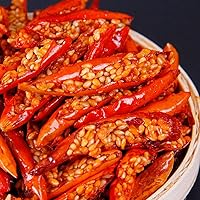 Vista 5 de aceite de sésamo asiático sin aceite Chili Crisp, picante chile crujiente Para aderezos de ramen, aderezos para ensaladas, sushi extra umami.