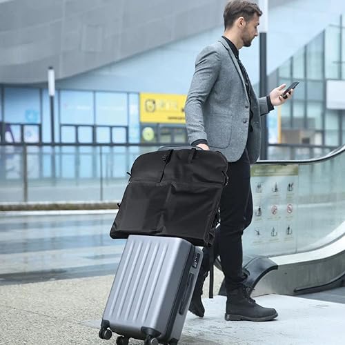 Miniatura 9 de ANBOO Bolsa de ropa de 50 pulgadas para viajes, bolsas de traje grandes para hombres y mujeres con correa para el hombro, funda de traje con
