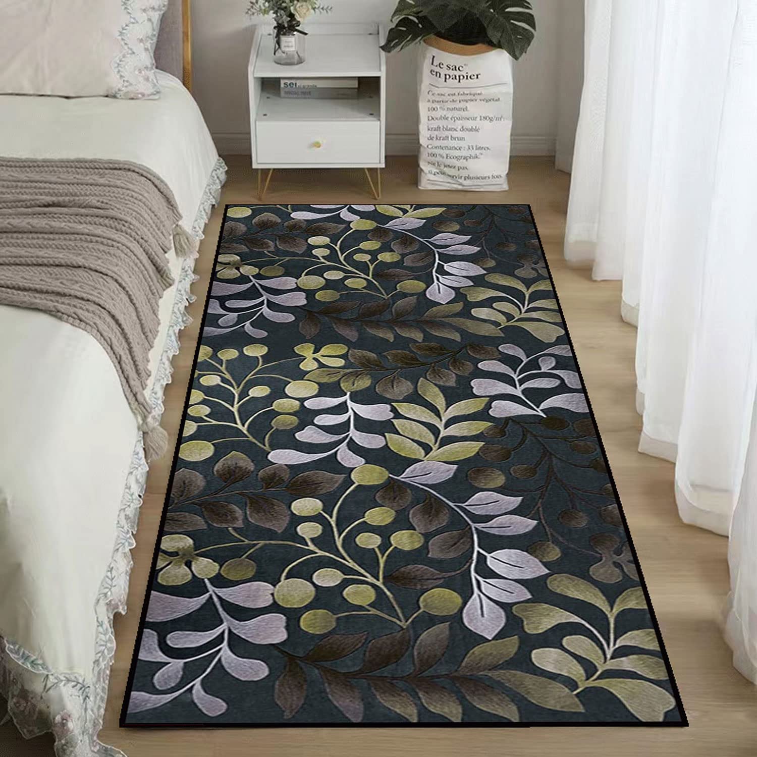 Tapis de Couloir coloré, Lavable, Tapis de Passage, Tapis de Couloir, Long et Largeur Personnalisable