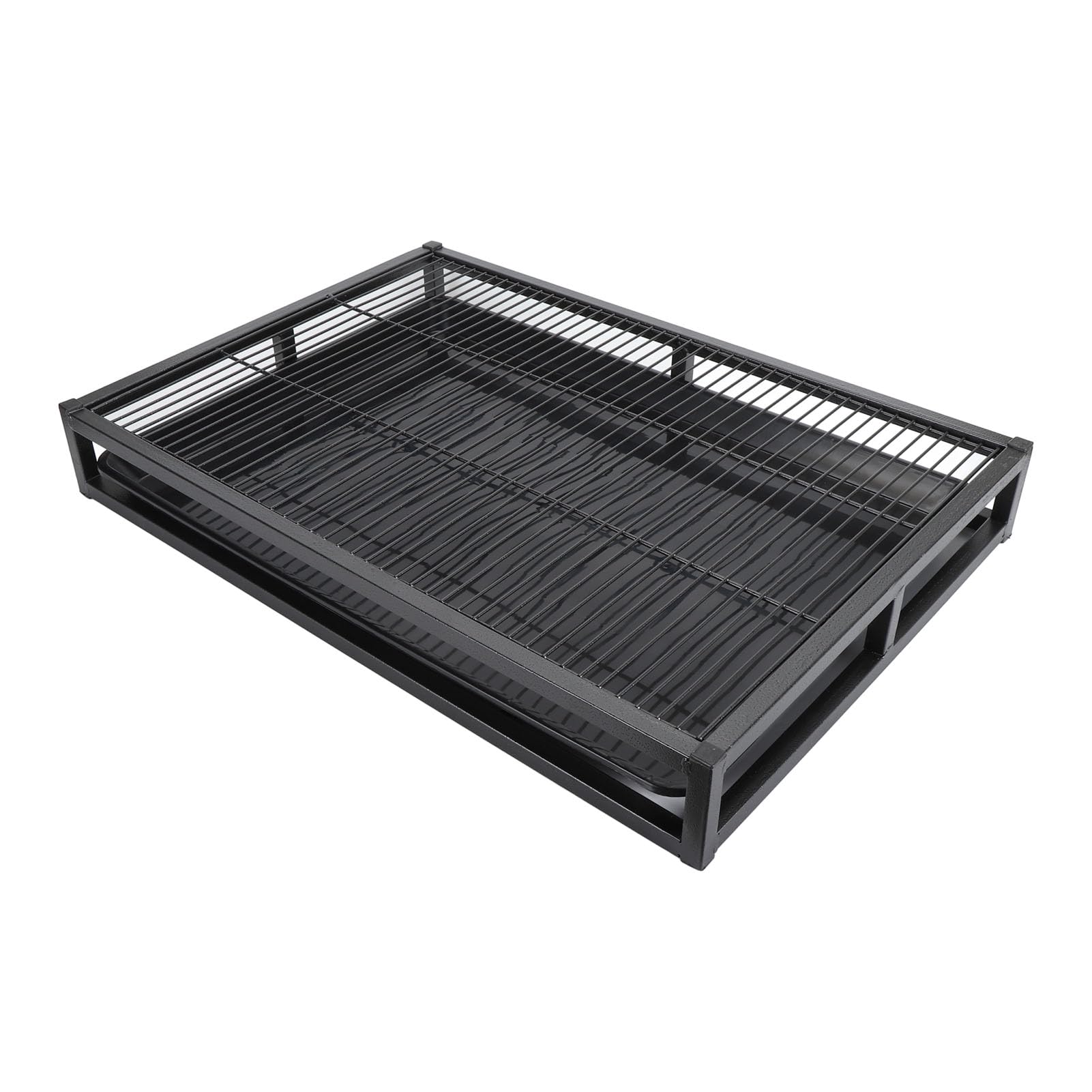 Goshyda Inodoro de Entrenamiento para Perros, Bandeja Orinal Reutilizable para Cachorros, Soporte para Almohadilla para Orinar en Interiores, Hierro Resistente, Limpieza Duradera para Mascotas Al