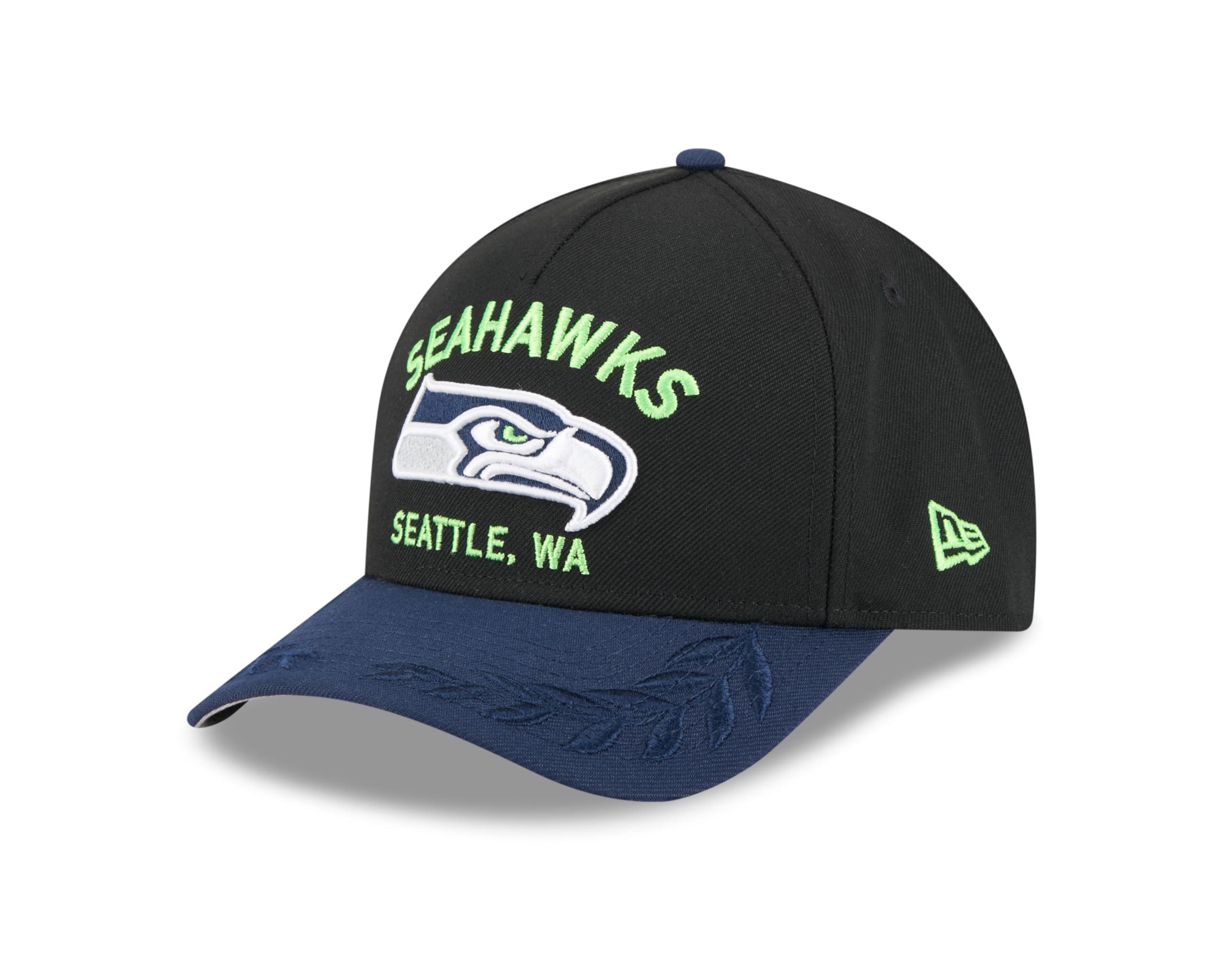 New Era Unisex Dark Blue Adult's Nfl Draft 9Forty Nfl Seattle Seahawks Baseball Cap Hat