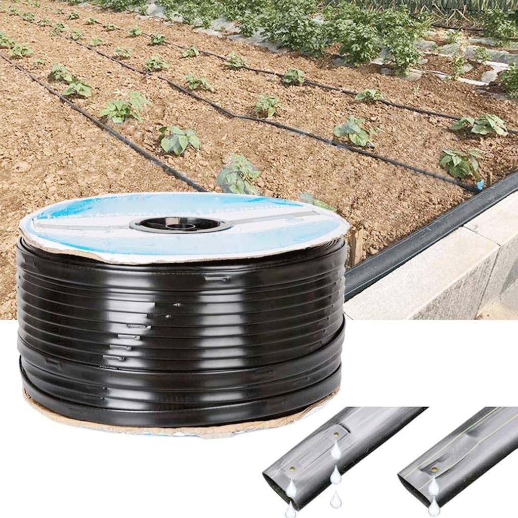 100M 16mm 0.2mm Thickness Drip Irrigation Tape Soaker, for Greenhouse Farm Watering Hose Patch Tape Hose(1Hole Space 10cm)