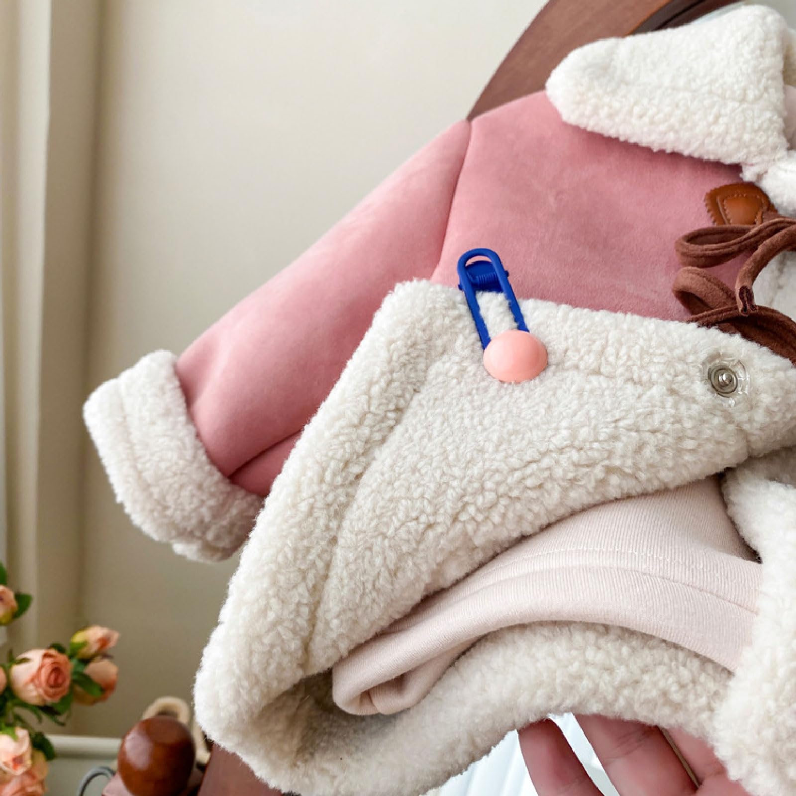 ASSICON Cappotto Invernale per Bambino Addensare Capispalla Caldo Cappotto Fodera in Pelliccia in Pile Caldo Cappotto Antivento Cappotto Caldo per Ragazze 3-7 Anni