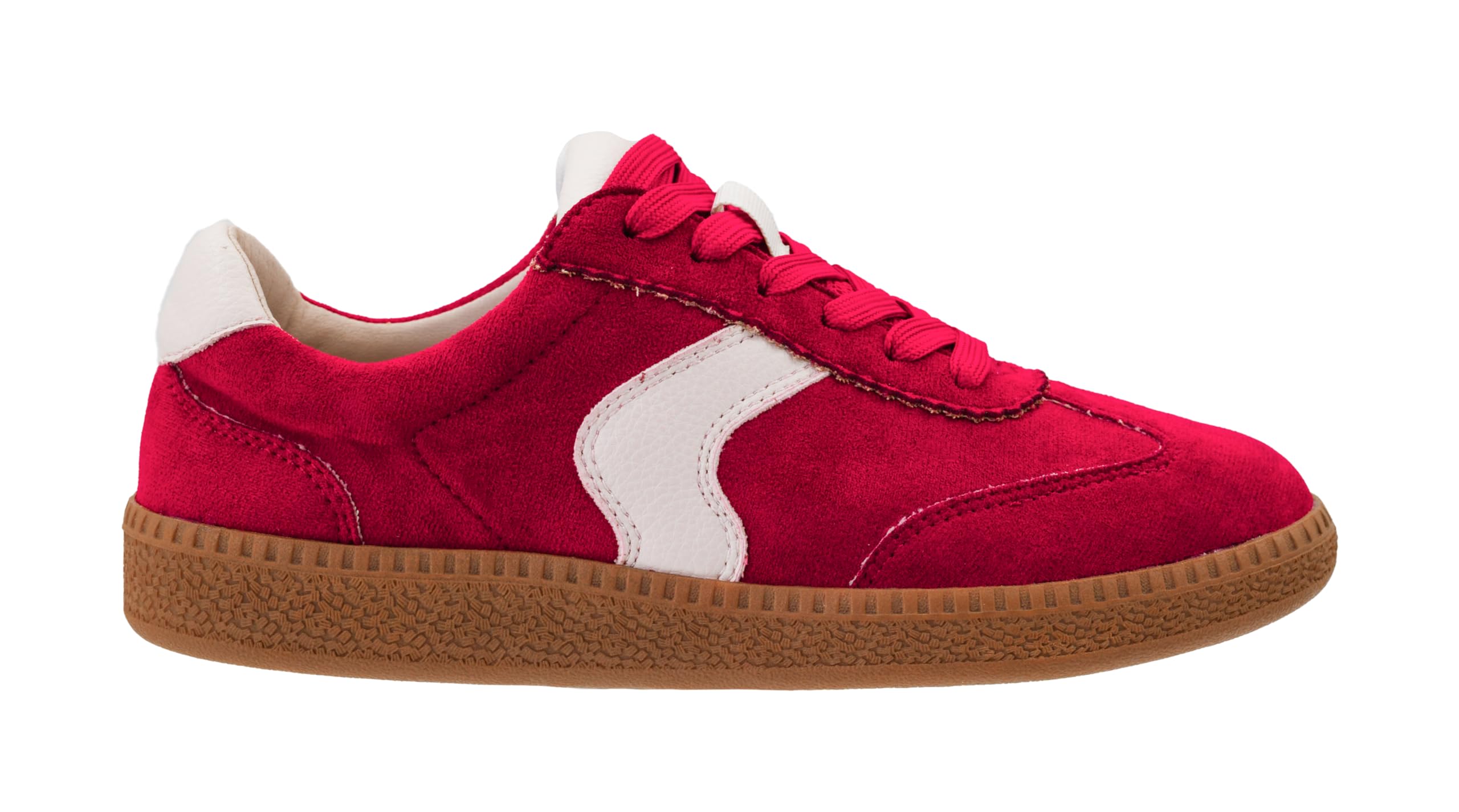 Corkys Footwear Hey Girl Women's Spoiler Alert Lace-Up Fashion Sneaker - Trendy Wave Stripe, Cushioned Insoles for All-Day Wear, and Chic Everyday