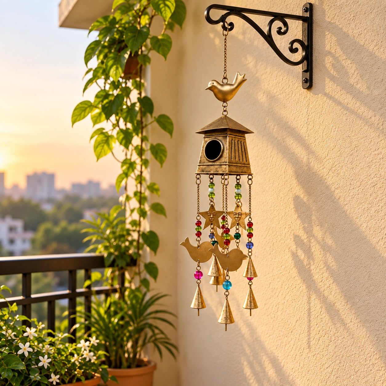 DULI Metal Wind Chime - Rustic Wall Art -13 DULI Metal Wind Chime - Rustic Wall Art -13