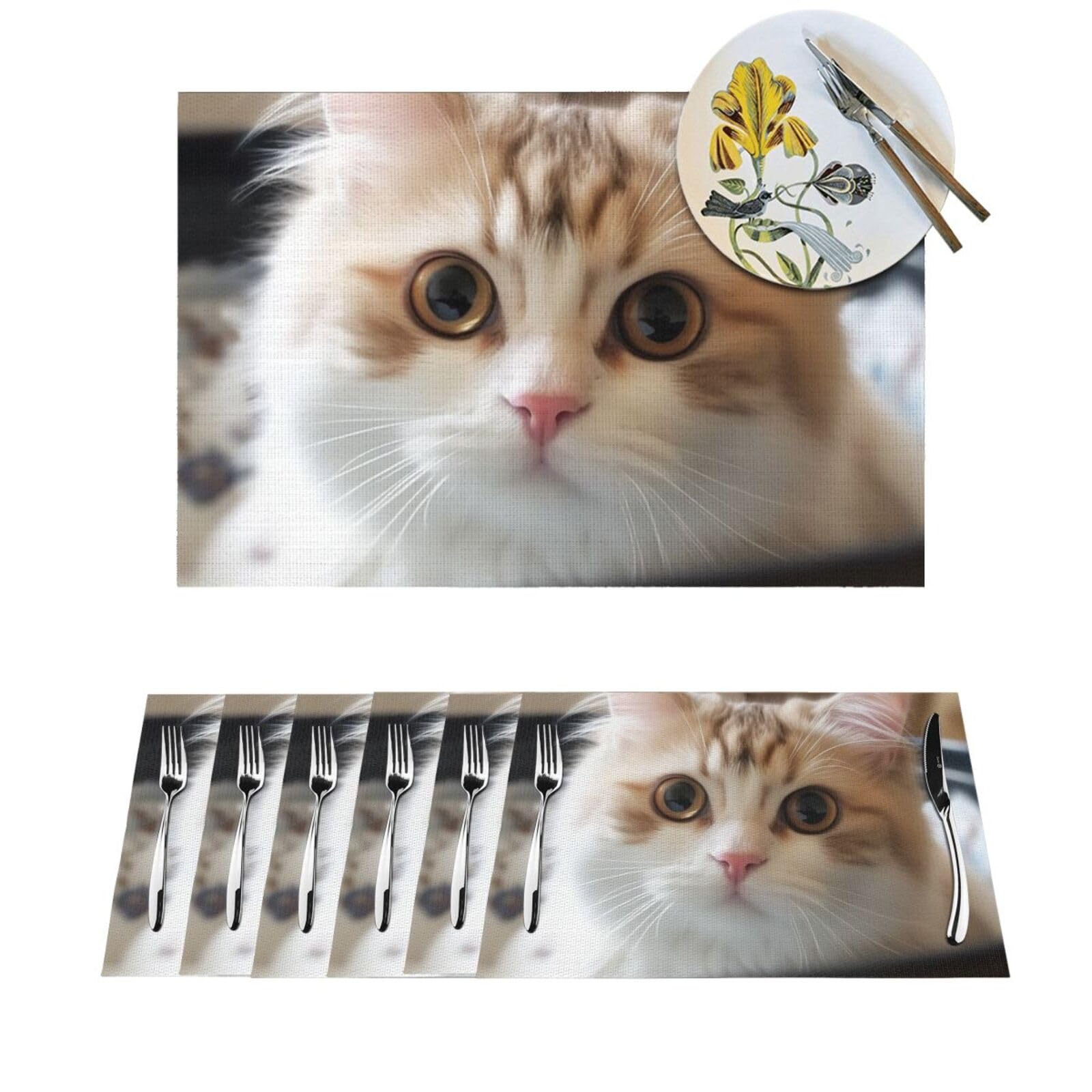 Nappe tachée ? Adoptez le lot de 4 sets de table en PVC lavables 30x45cm