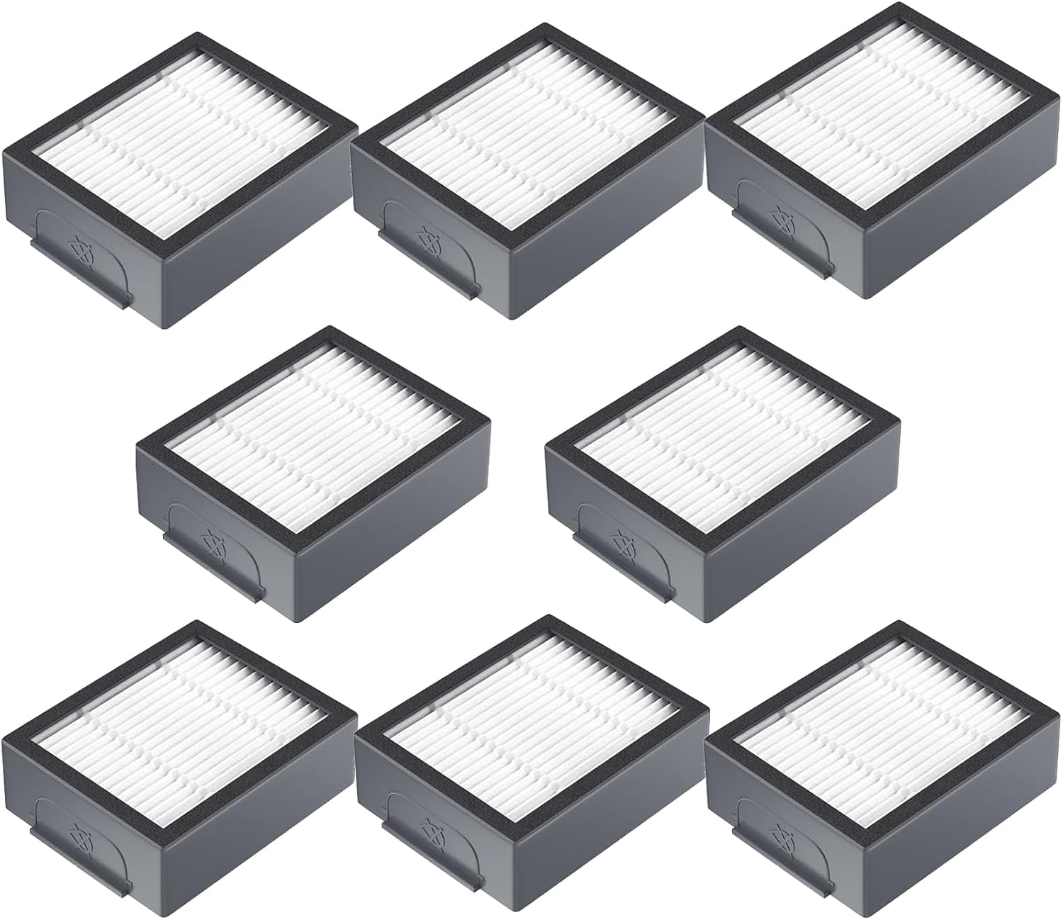 8 Pack Replacement HEPA Filter for iRobot Roomba E&I&J