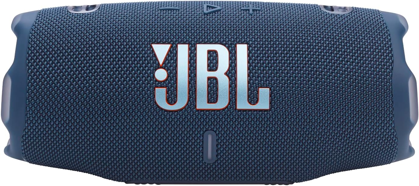 JBL Charge 6 - Portable Waterproof & Drop-Proof Bluetooth Speaker, Bold JBL Pro Sound with AI Sound Boost, 28Hrs of Playtime, Built-in powerbank & Comes with a Sturdy/Removable Carrying Strap (Blue) - Image 2