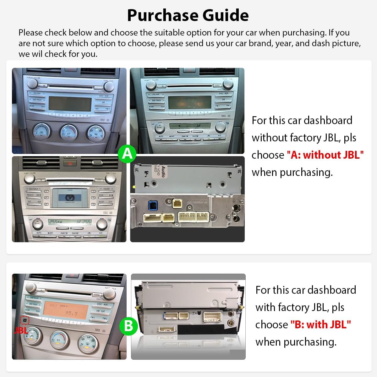 Joying Android 13 Car Radio for Toyota Camry 2007-2011, 9 Inch IPS Touch Screen Car Stereo with Wireless CarPlay & Android Auto, GPS Navigation, 5G WiFi, SWC, AM/FM Radio, 4GB+64GB(JY-TT207N4)