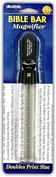 2X Bar Magnifier with Pocket Clip Portable Reading Aid for Books, Seniors, and Low Vision