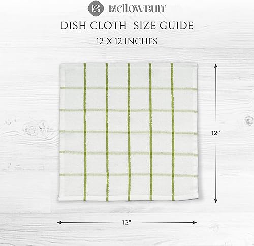 Miniatura 10 de Mellow Buff Paño de cocina y paño de toalla de 100 % algodón, paquete de 6, toallas de cocina súper suaves y absorbentes, perfectas para limpieza de