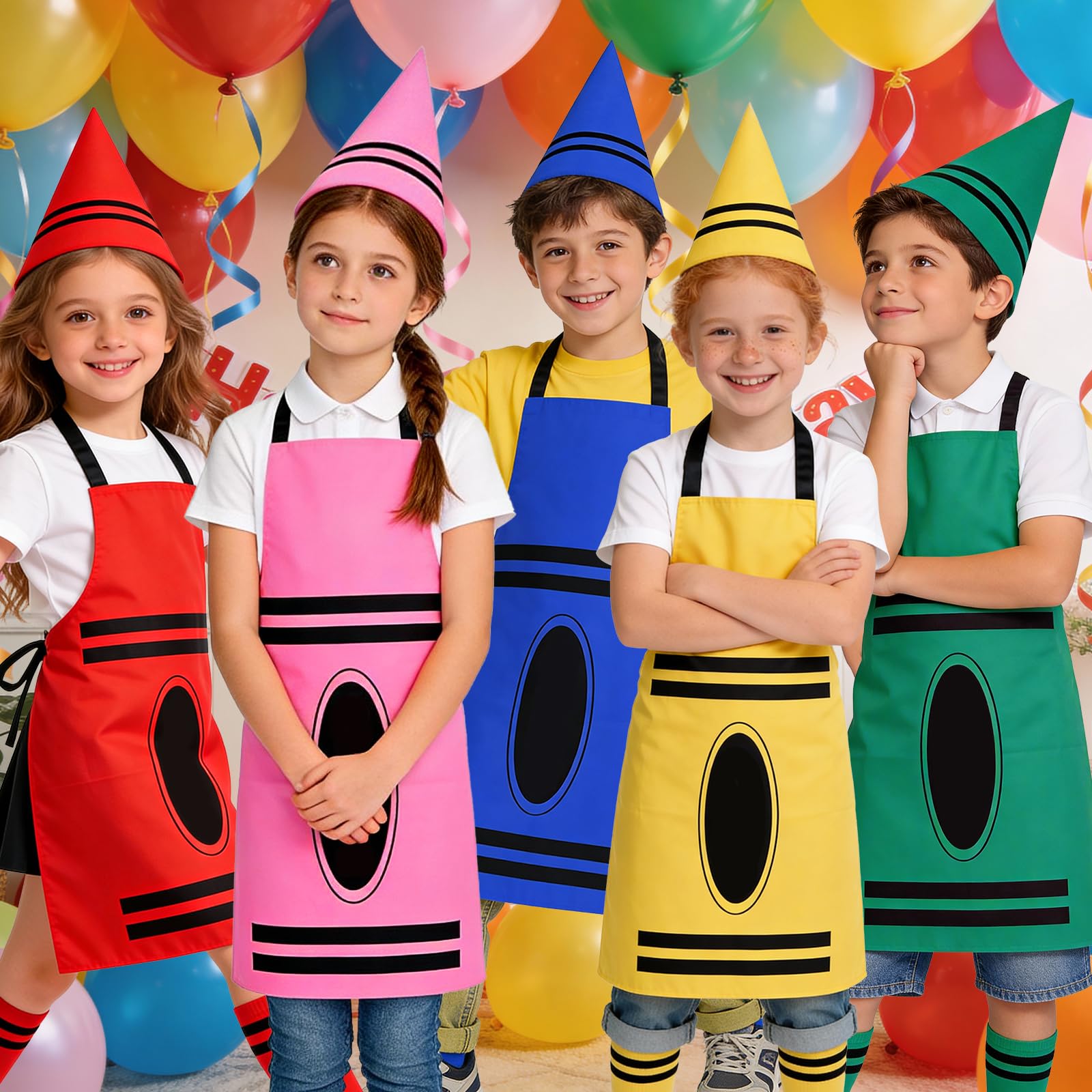 Ainvliya Crayon Apron Costume Set, World Book Day 2026 Full Costume - Image 7