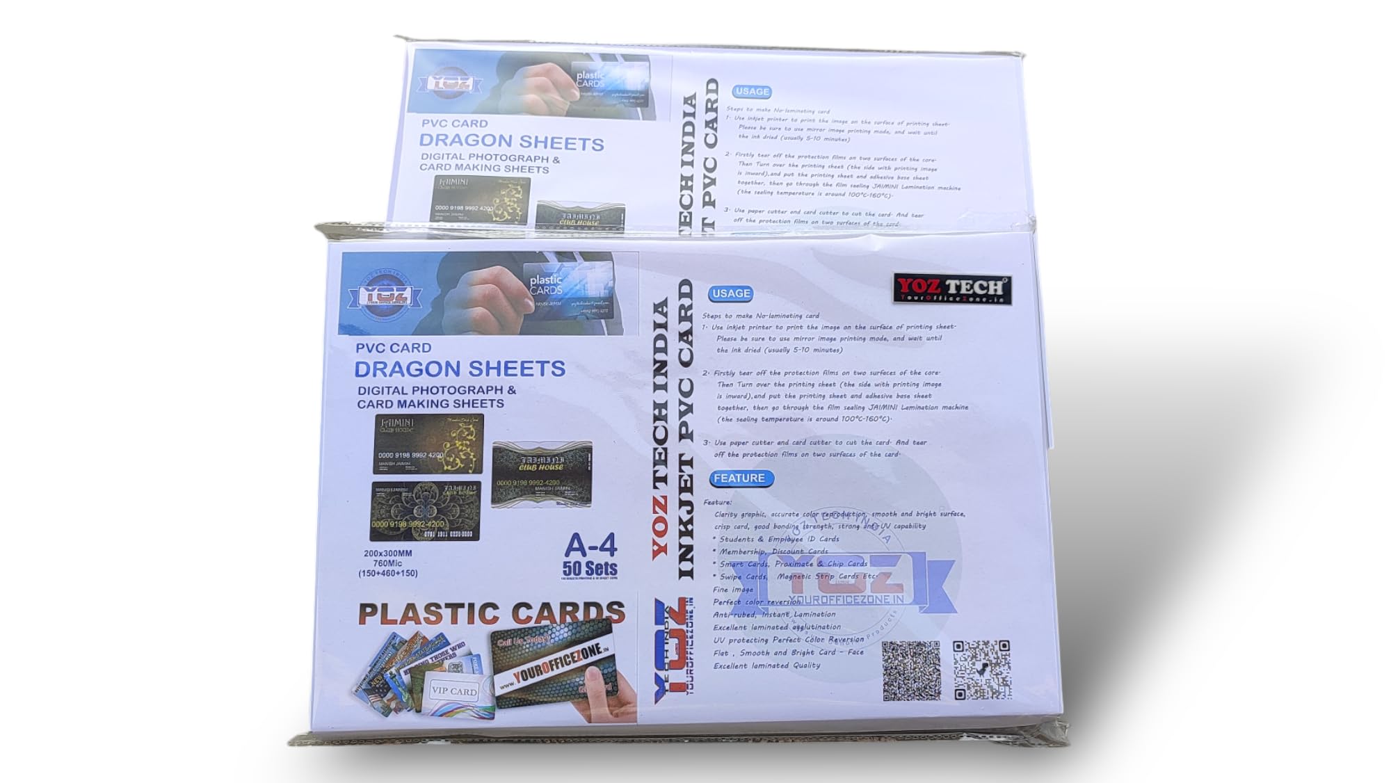 INKJET Dragon Sheet Set of 25 Core and 50 Overlay Inkjet Printable for PVC Card,SCHOOL ID CARD SHEETS 1