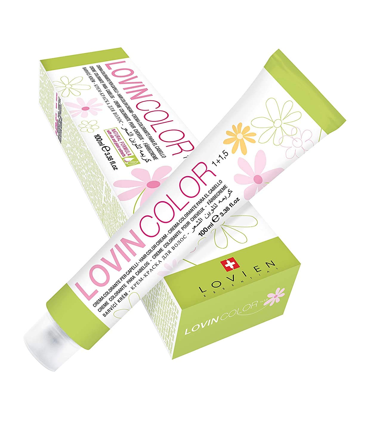 LOVIEN Essentials Lovin color Hair color cream No 9.0 Intense Ultra Light Blonde with Natural Plants Extracts of Aloe Vera,Olive Oil & Argan Oil