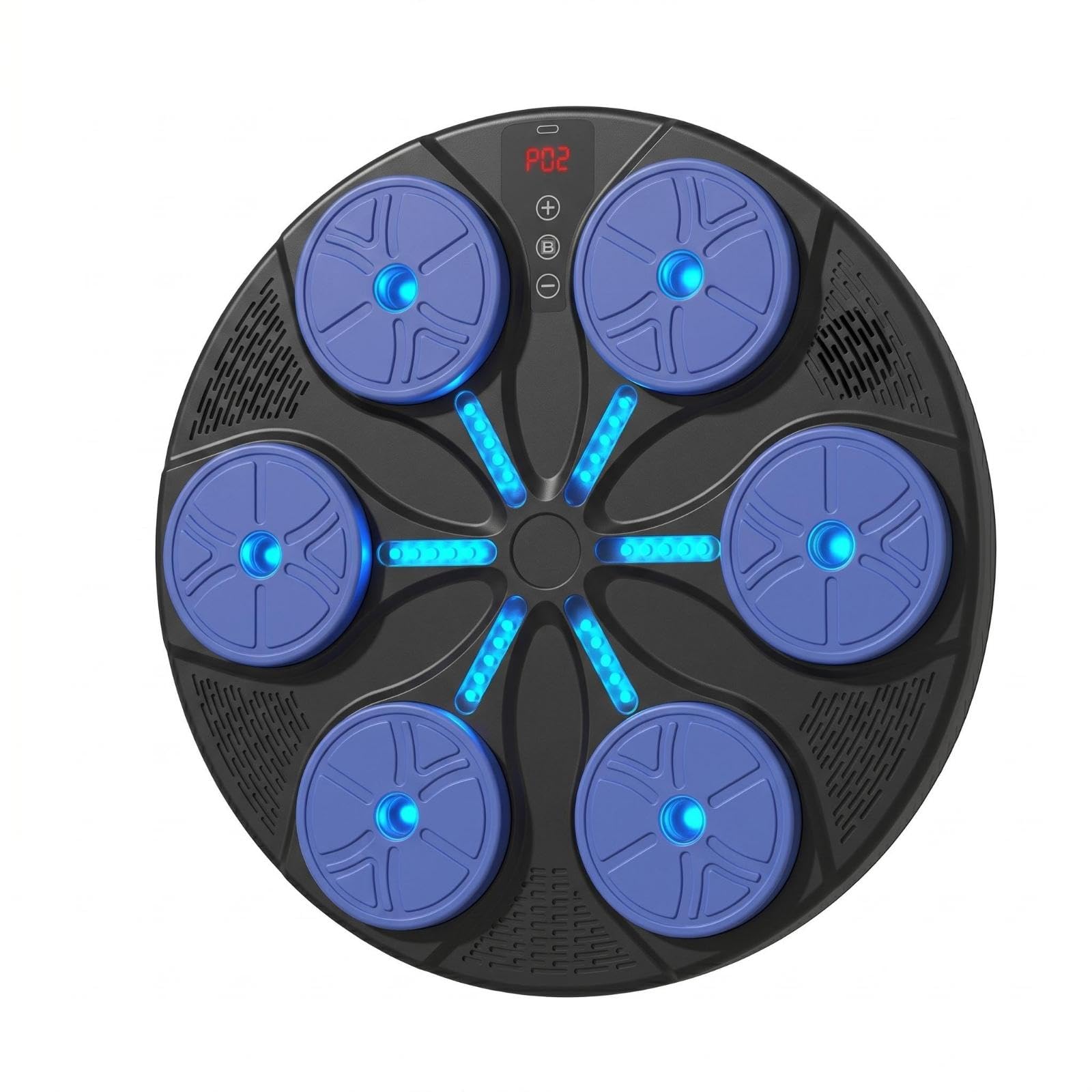 Boxing Machine with Music Lights Boxing Target Space Saving Smart Punching Pad for Adults, Kids, Home Gym, Training Sapphire Blue Mb-image-6