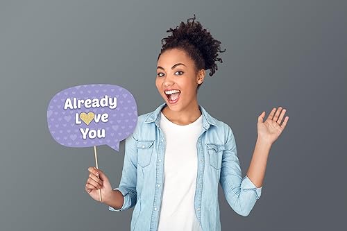 Miniatura 5 de Elefante Blue Boy Baby Shower Photo Booth Props  Suministros de fiesta divertido kit de fotografía de imágenes Hello Little Boy Decoraciones