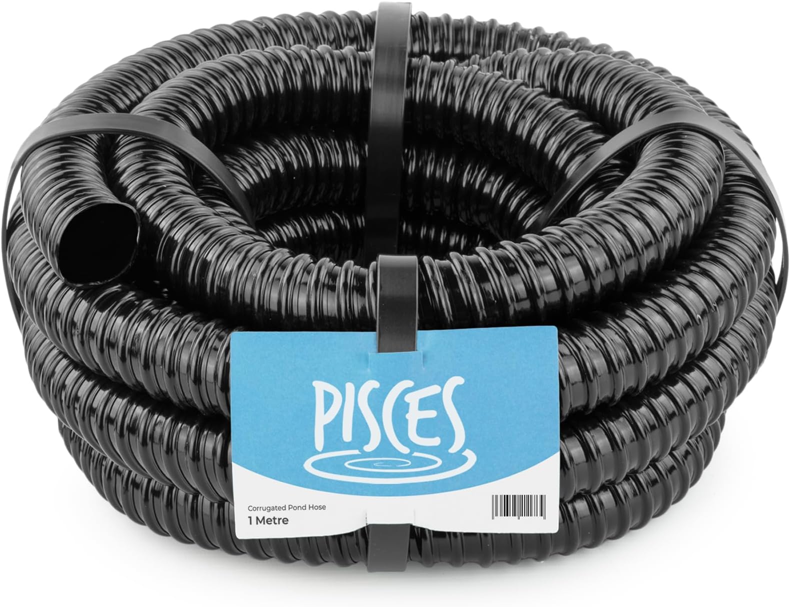 Pisces 1in (25mm) Corrugated Black Flexi-Hose (by The Metre)