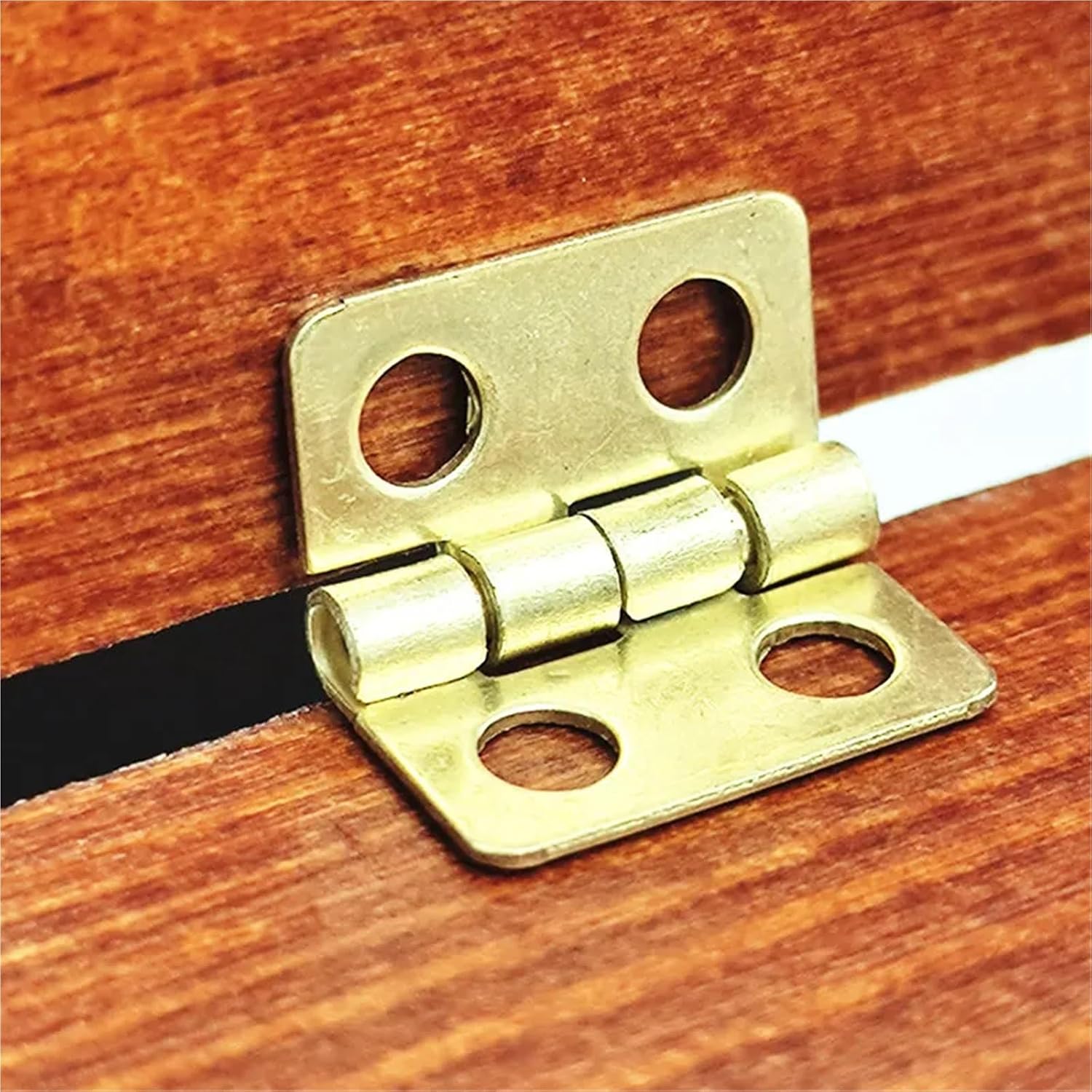 Mini Heavy Duty Case Dollhouse Cabinet Door Small Hinge Furniture Fittings Decoration 20Pcs(Silver 20pcs)