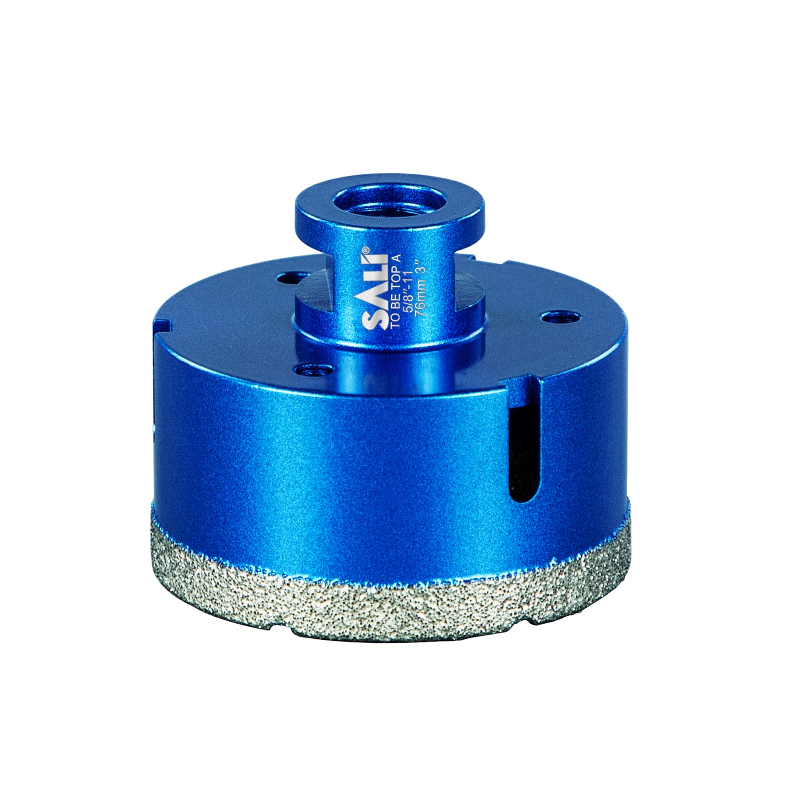 SALI Diamond Core Drill Bits 3 Inch (76mm) Tile Hole Saws Vacuum Brazed Hole Saw with 5/8-11 Thread for Glass Ceramic Porcelain Tiles Marble Brick