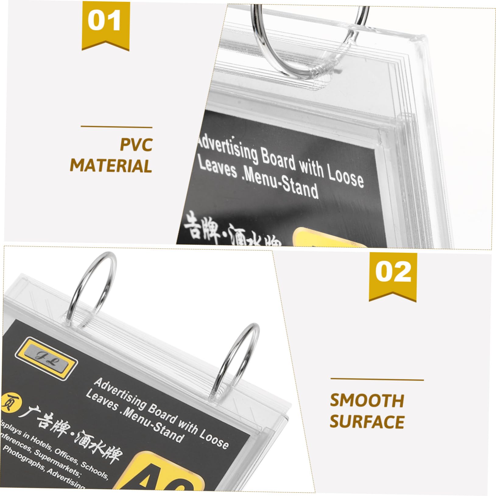 11piezas Soporte De Menú Vertical Para Mesa Exhibidor De Carteles Transparente Base Para Restaurantes y Supermercados