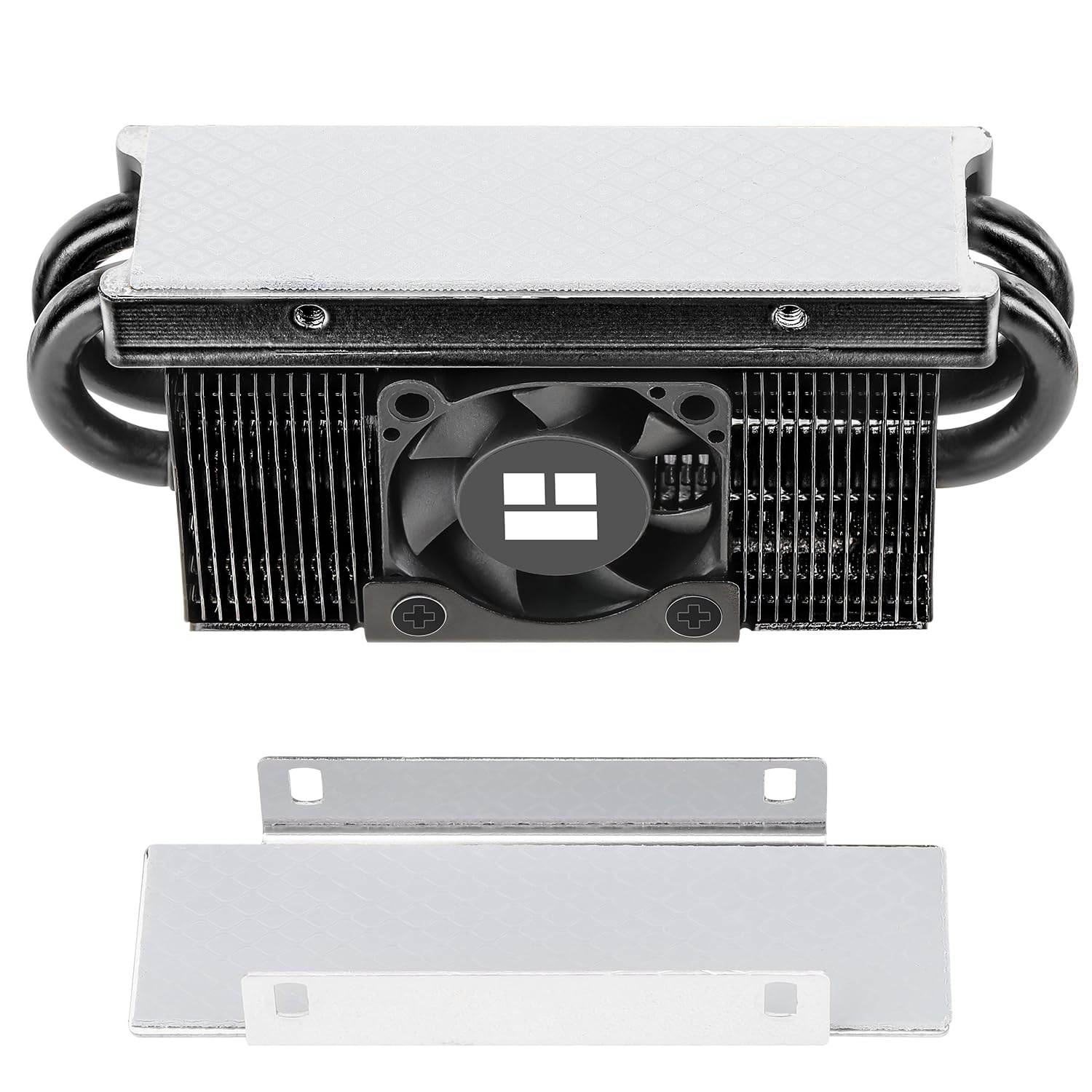 Thermalright HR10 2280 Pro Refroidisseur de SSD, dissipateur de chaleur double face,Transporte des tapis de silicone de 14,8W/m.k,Comprend 4 caloducs,Refroidisseur de SSD de bureau 2280