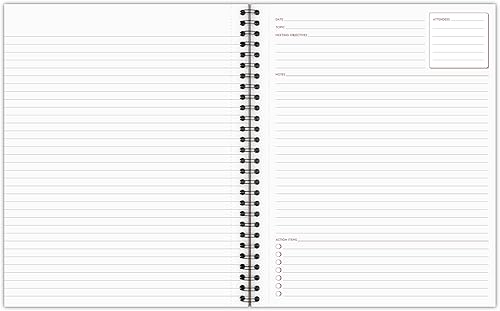 Miniatura 10 de Cambridge - Cuaderno de negocios 80 hojas con reglas legales 8-14 x 11 pulgadas encuadernado con alambre negro 06062