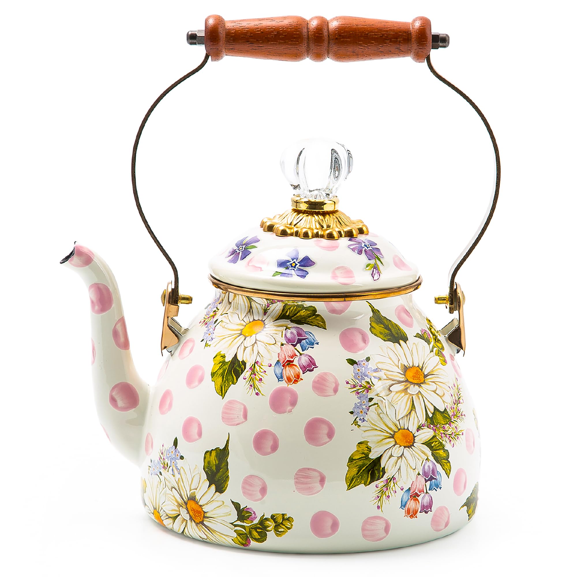 Amazon.com: MACKENZIE-CHILDS Enamel Tea Kettle, Cute Kitchen