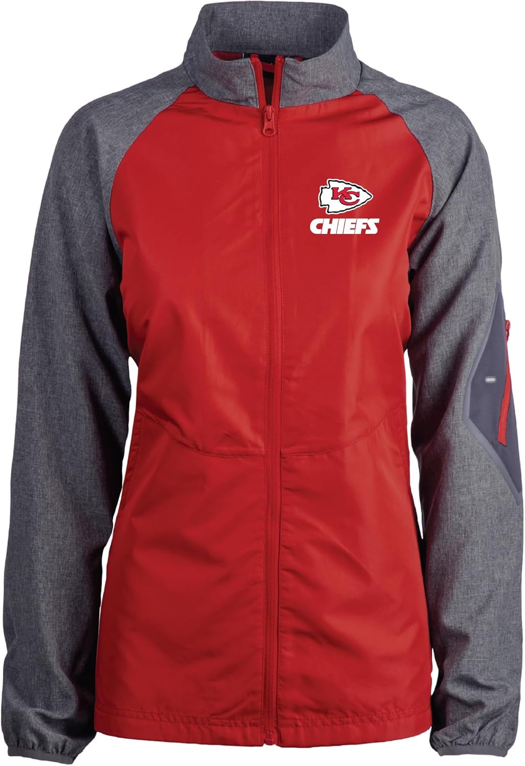 Dunbrooke Women's NFL Hurricane Raglan Full-Zip Windbreaker