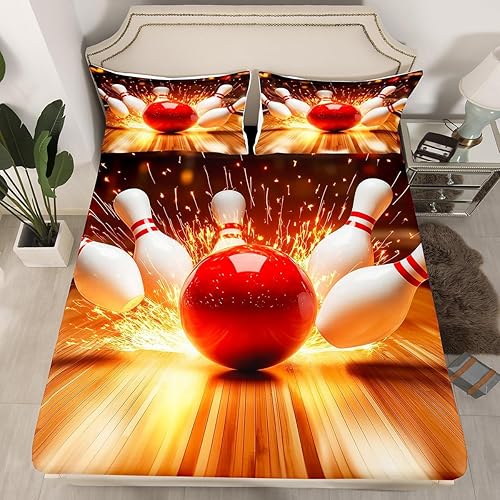 Miniatura 7 de Erosebridal Juego de ropa de cama de tigre blanco con bolsillo profundo, sábana bajera ajustable con estampado de animales 3D tamaño Queen para