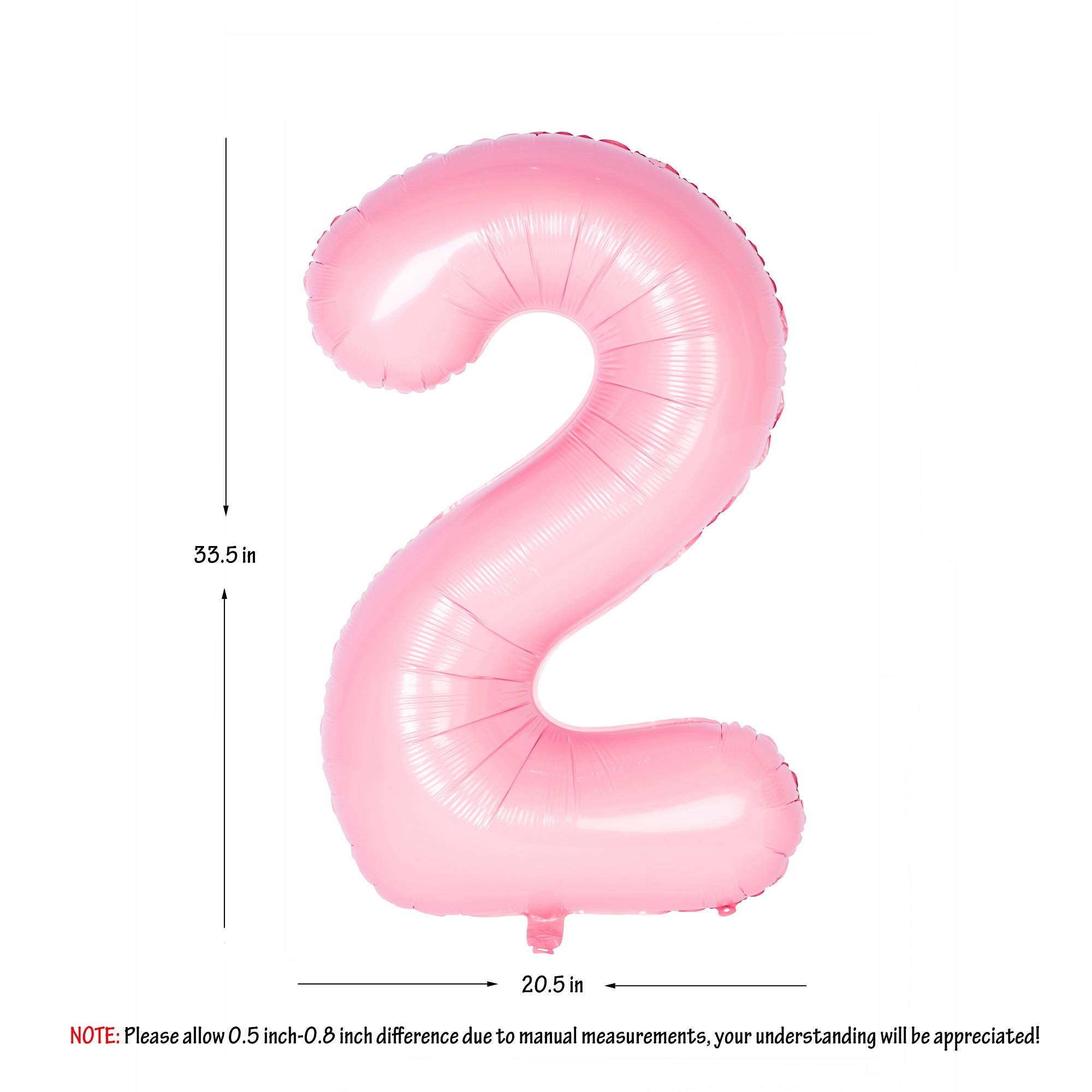 Red 0 balloon 40 Inch Giant Helium Foil Number 0 to 9 Red Balloon Birthday Wedding Party Digital Decorations (Number 0) — view 113