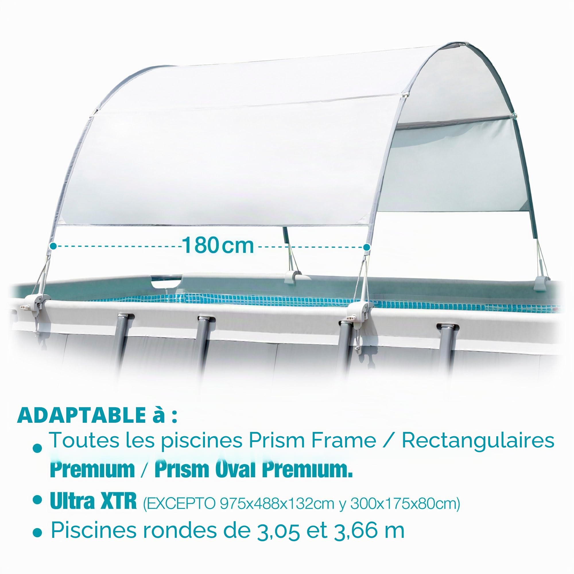 Intex voile d'ombrage pour piscine hors sol