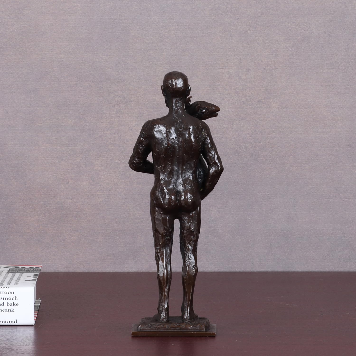 Bronze-Picasso-Skulptur "Ein Mann mit einer Ziege", Nachbildung, berühmte Skulptur, Handarbeit, Heimdekoration, 20 cm