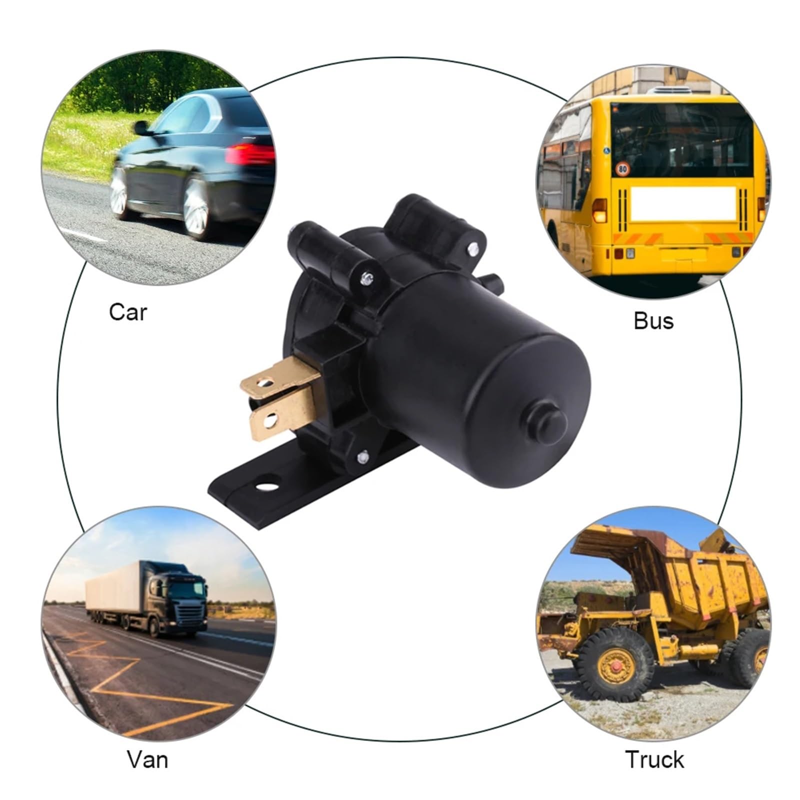 Pompa lavavetri Universale da 12 V per Parabrezza, Acqua, Auto, furgoni, Autobus, Camion, Accessori di Ricambio