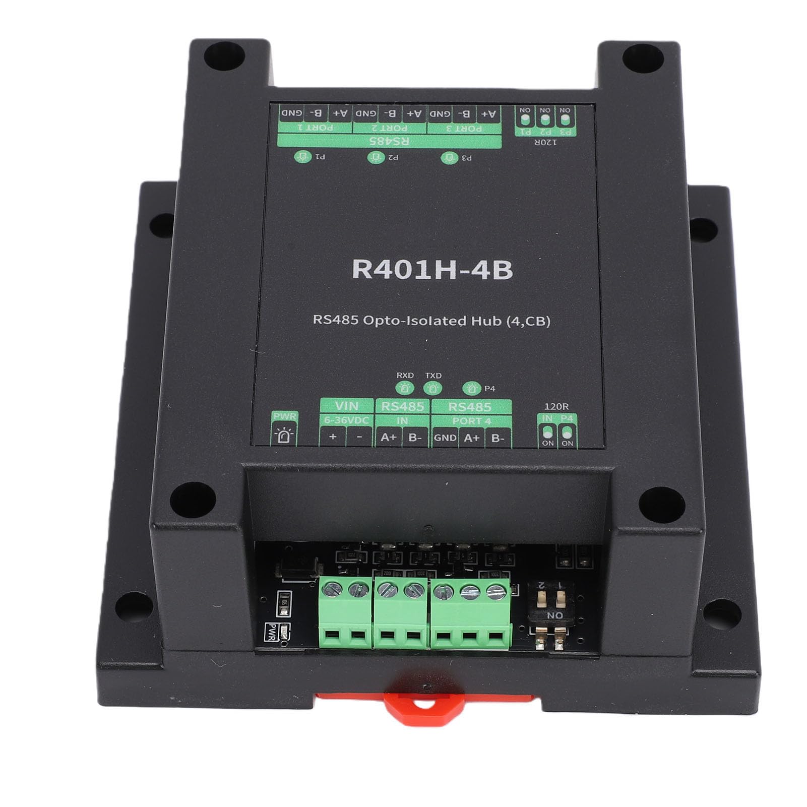 Generic Hub opto-isolé 485, Conception Semi-Duplex Robuste avec Isolation Optique pour L'automatisation Industrielle, Matériau ABS