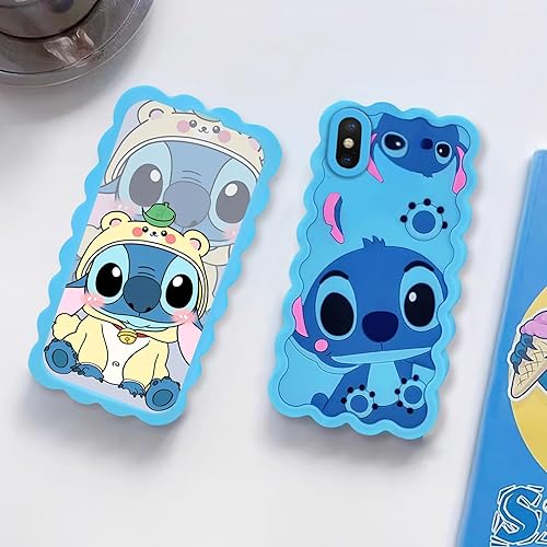 Miniatura 6 de Fundas para iPhone Xs MAX, diseño de dibujos animados en 3D, diseño único de silicona suave de goma, a prueba de golpes, protector antigolpes, para