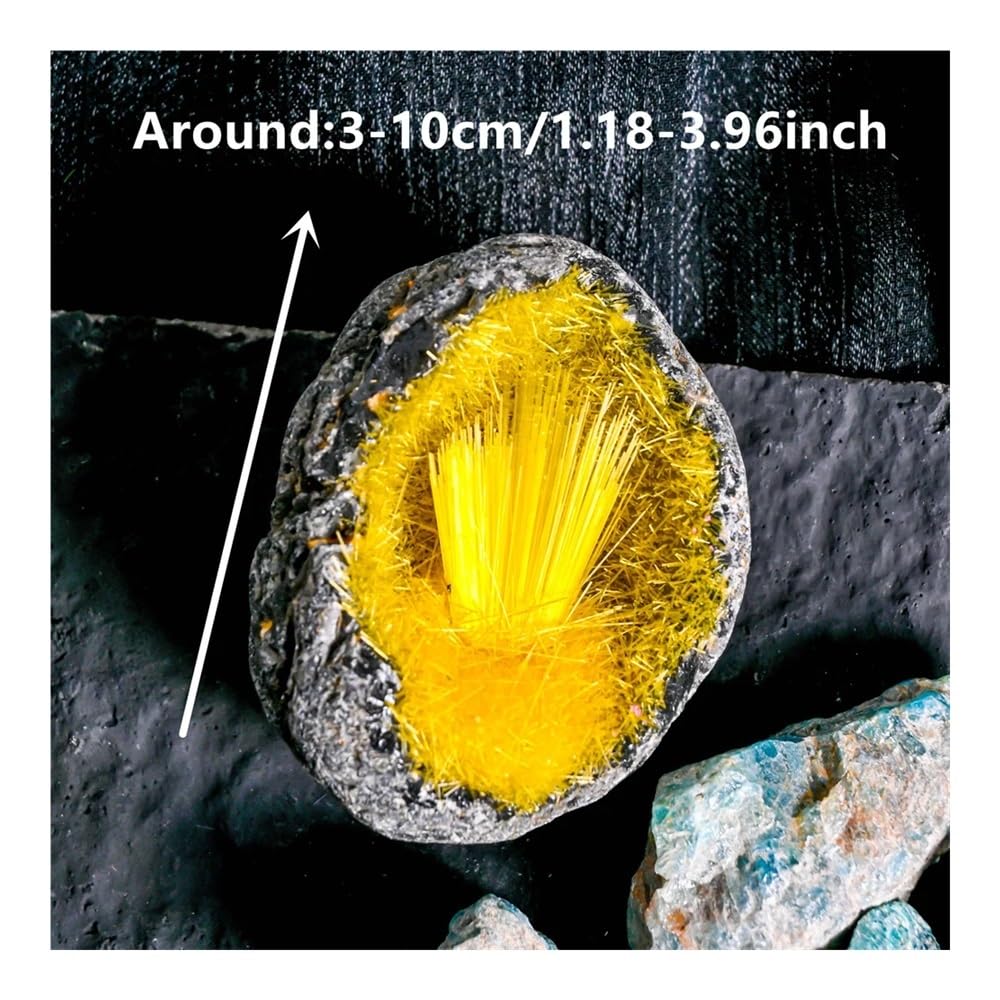 100-150 g 1 Pieza de Huevos de geoda Amarilla
