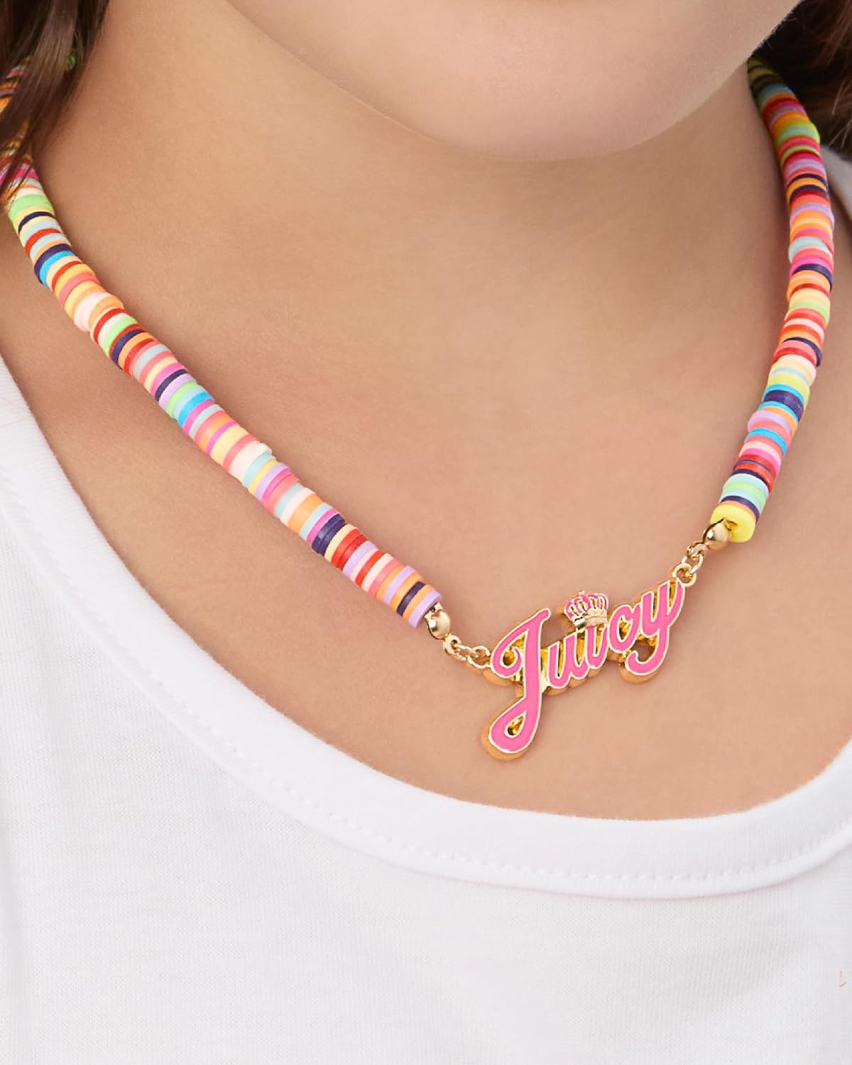 Juicy Couture Charm or Beaded Necklaces for Girls, 15"+2" Preteen and Girls Jewelry