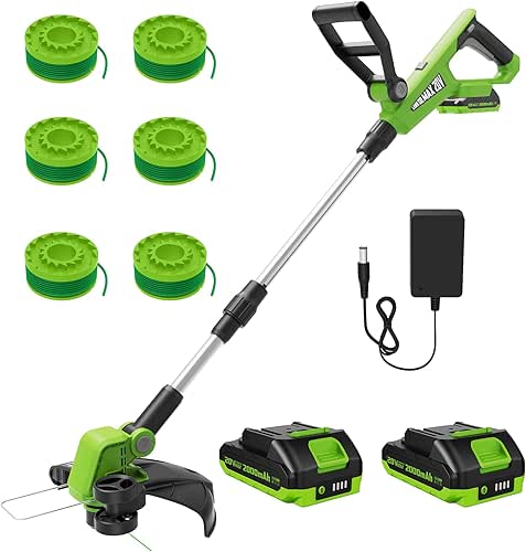 VARSK 12 Inch 20V Cordless Weed Wacker with Automatic Line