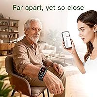 Vista 6 de Fall Detection Smart Watch for Seniors with GPS Tracking, SOS Alert & HD Video Call, Waterproof Fitness Tracker for Dementia/Alzheimer’s, 4G Safety