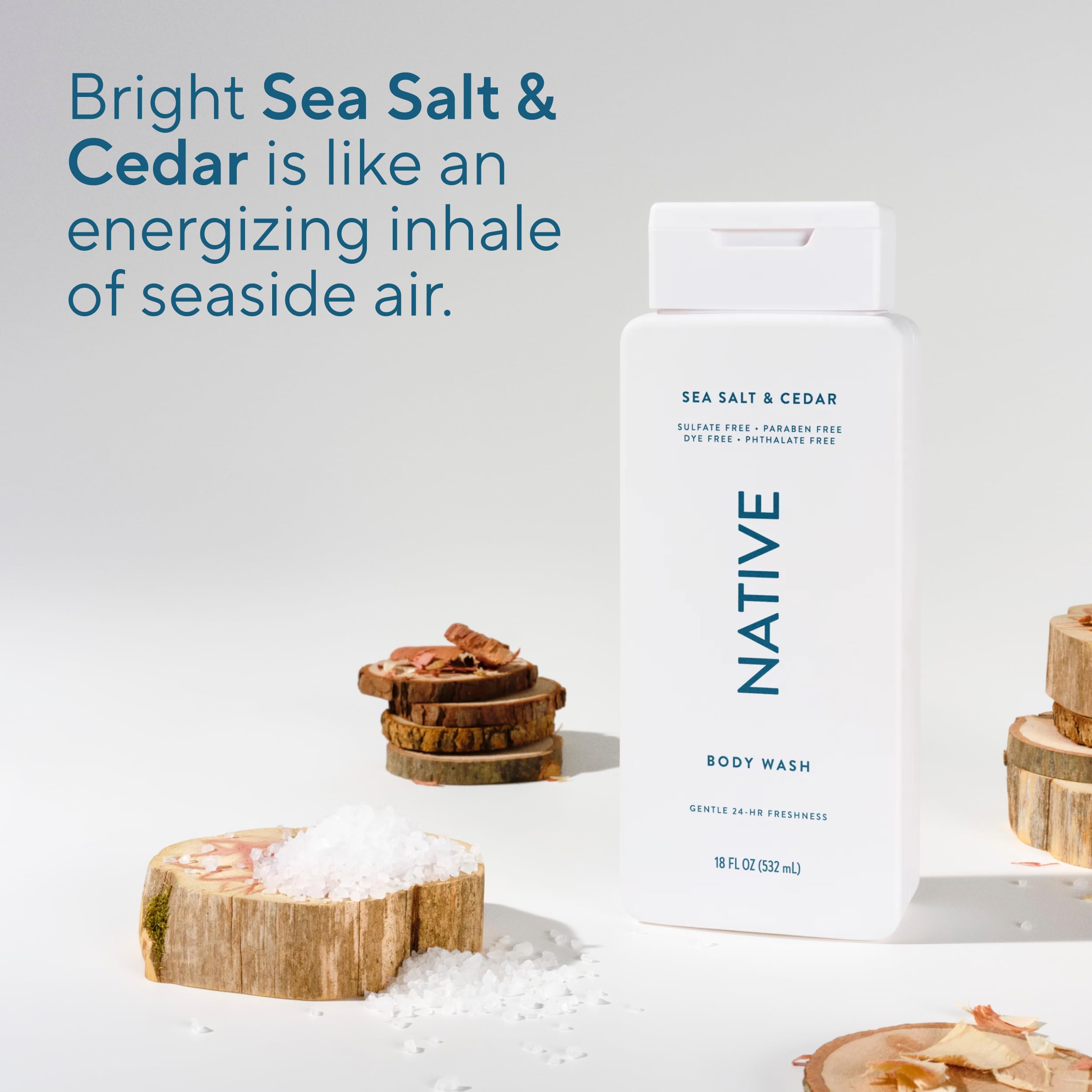 Native Body Wash - Sea Salt & Cedar -5